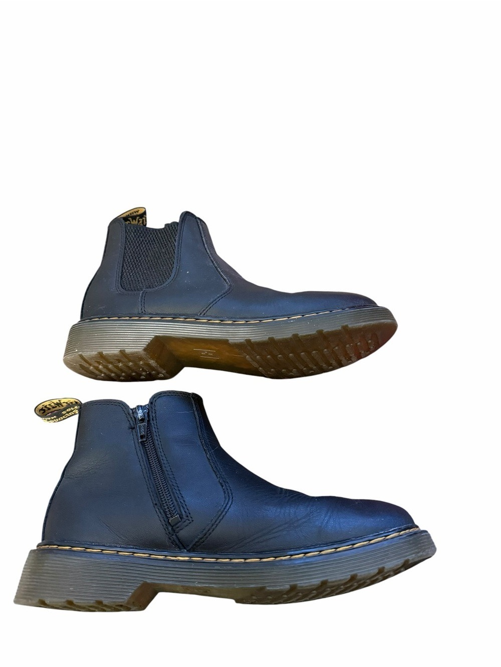 Dr. Martens 2976 Black Leather Chelsea Boots Side Zip Entry Size 37/6 Women’s - Picture 7 of 7